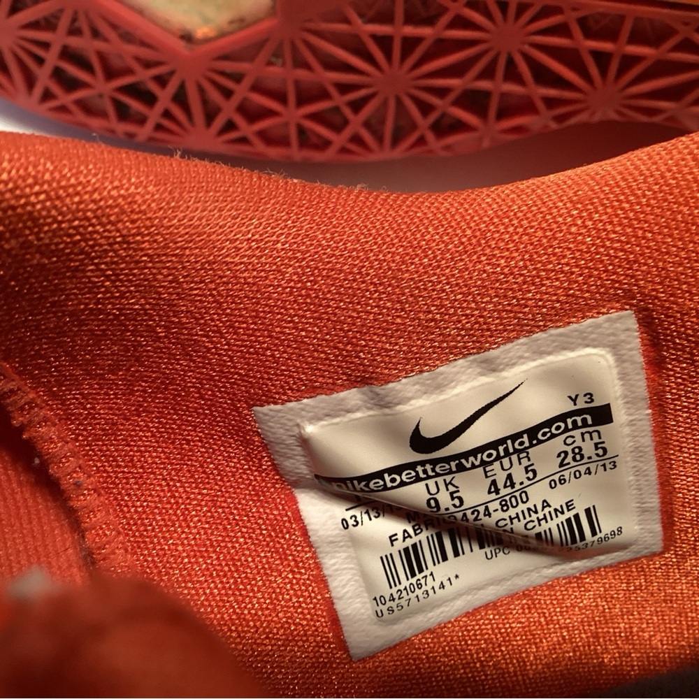 Nike KD 6 NYC 66 Total Orange Size 10.5 Basketball 599424-800 Kevin Durant 2013 - Picture 6 of 6